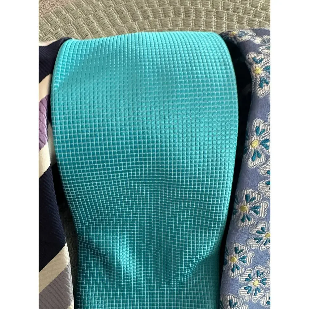 EUC LOT x 4 Neck Ties Blues Family Firenze Boss Robert Talbott Paul Fredrick